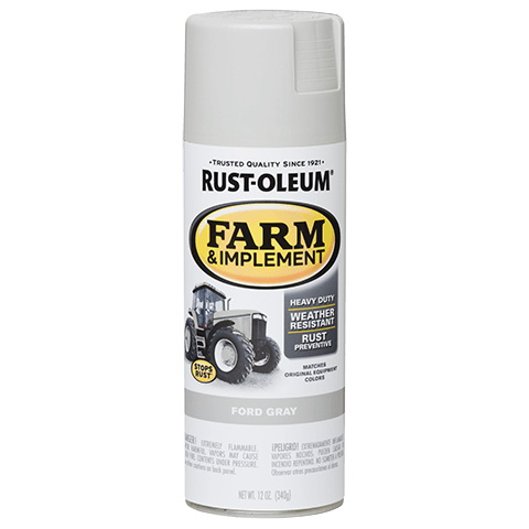 280138 Farm Equipment Spray , Gloss, Ford Gray, 12 oz, Can