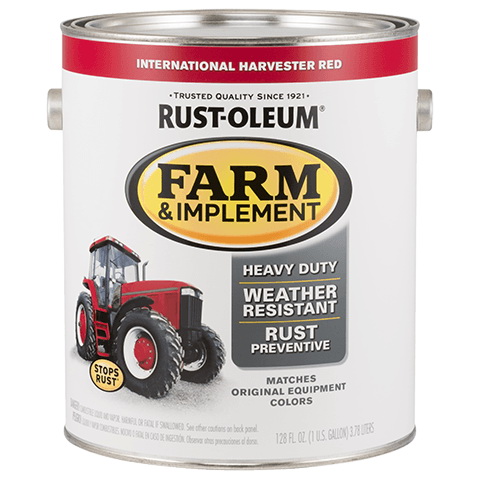 280167 Farm Equipment Paint, Oil Base, Gloss Sheen, International Harvester Red, 1 gal