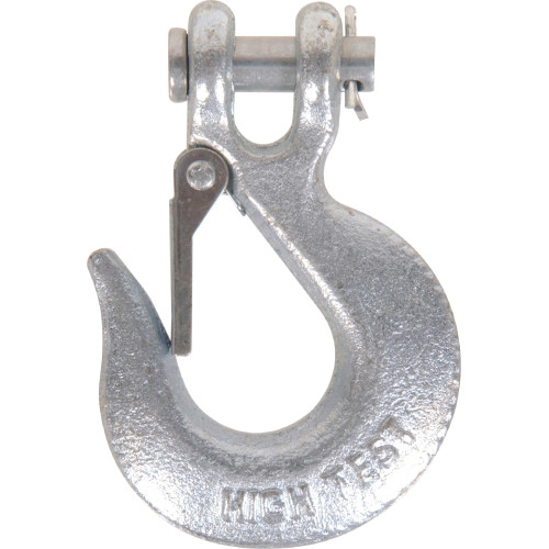 Hardware Essentials 322068 Clevis Slip Hook with Latch, 5/16 in, 3900 lb Working Load, 43 Grade, Steel, Zinc