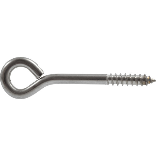 Screw Eye, Hillman, Stainless Steel, 1/4 in x 3-3/4 in - 2
