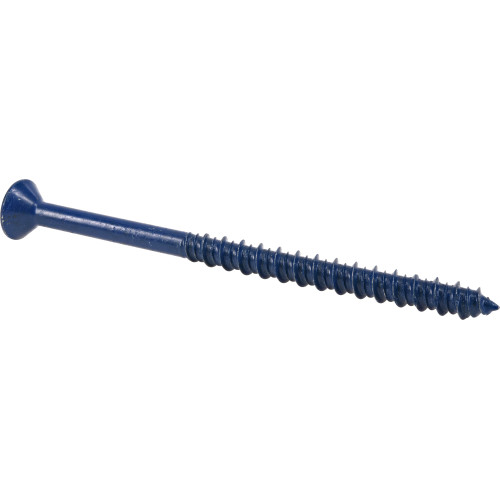 Tapper Concrete Screw Anchor, Hillman, Blue, Phillips-Drive, Flat-Head, 1/4 in x 3-3/4 in - 3