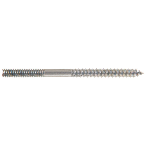 Hanger Bolt, Hillman, Zinc-Plated, 3/16 in x 2 in - 2