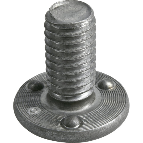 Weld Stud, 3 Projections, 3/8 in x 16 3/4 in, Hillman - 3