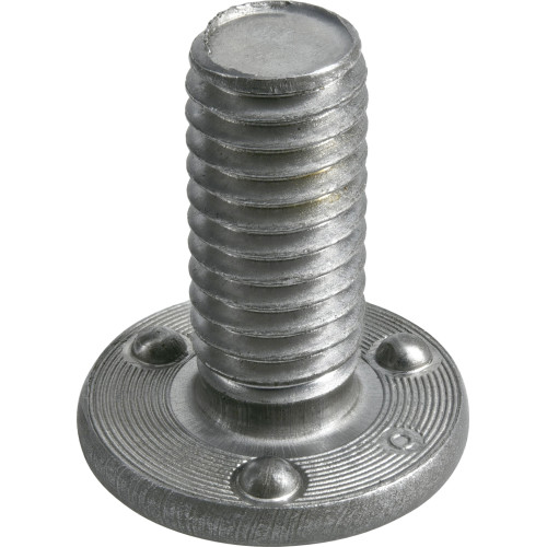 Weld Stud, 3 Projections, 3/8 in x 16 7/8 in, Hillman - 3