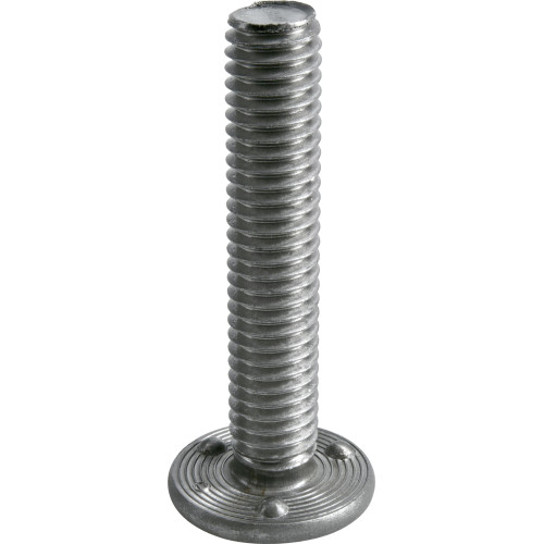 Weld Stud, 3 Projections, 3/8 in x 16 2 in, Hillman - 3