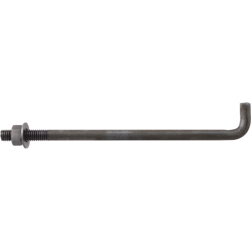 Anchor Bolt, Hillman, Nut & Washer, 1/2 in x 10 in - 2