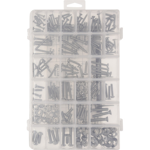 Maintenance PAK Series Fastener Assortment Kit, Hillman, Stainless Steel, 252-Piece - 4