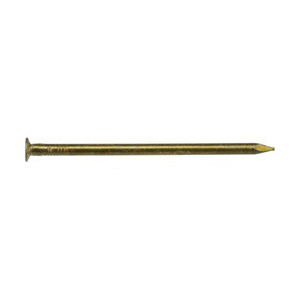 Hillman 42038 Nail, 3-1/2 in L, Steel, Cement-Coated, Flat Head, Smooth Shank, Gold, 35 PK