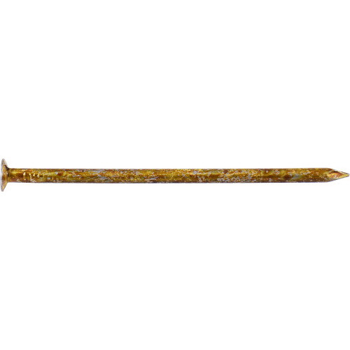 Hillman 42038 Nail, 3-1/2 in L, Steel, Cement-Coated, Flat Head, Smooth Shank, Gold, 35 PK