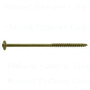 52535 Lag Screw, 5/16 in Thread, 4 in L, Star Drive