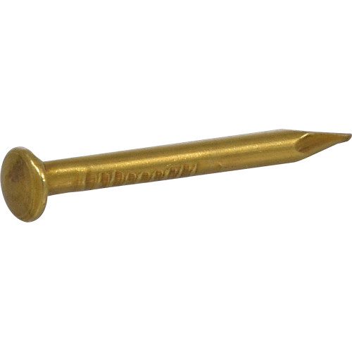 HILLMAN 122630 Escutcheon Pin, 5/8 in L, Brass - 1