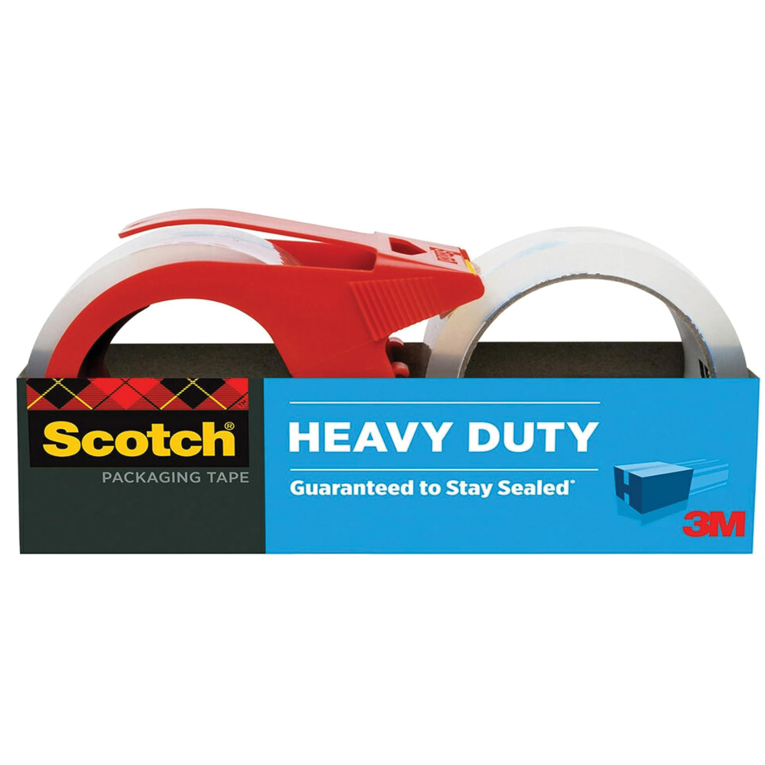 Scotch 3850-2-1RD Series Packaging Tape, 54.6 yd L, Clear