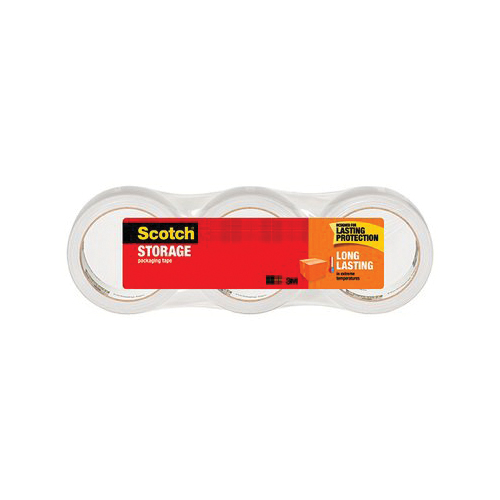 Scotch 3650 3650-3 Packaging Tape, 54.6 yd L, 1.88 in W, Clear