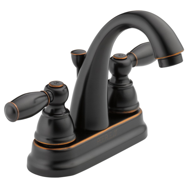 Peerless Claymore Series P299696LF-OB Bathroom Faucet, 1.2 gpm, 2-Handle, 3-Faucet Hole, Oiled Bronze