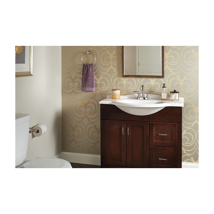 Delta Lorain Series 25716LF-SS-ECO Bathroom Faucet, 1.2 gpm, 2-Handle, 3-Faucet Hole, Stainless, Lever Handle