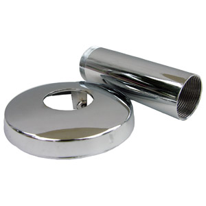 Lasco 03-1753 Tub and Shower Flange, Metal, Chrome Plated, For: Gerber Tub and Shower