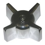 Lasco HC-153 Cross Handle, For: Gerber Products, Metal, Chrome Plated, 2-5/8 in W x 1 in H Dimensions