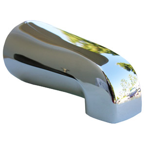 Lasco 08-1101 Universal Bathtub Spout with Diverter, Chrome Plated