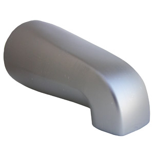 Lasco 08-1105 Universal Bathtub Spout with Diverter, Satin Nickel