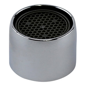 Lasco 09-8011 Faucet Aerator, 55/64-27 Female, Brass, Chrome Plated, 1.2 gpm, For: LASCO Faucet