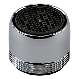 Lasco 09-8013 Faucet Aerator, 55/64-27 x 15/16 Female x Male, Brass, Chrome Plated, 1.2 gpm, For: LASCO Faucet