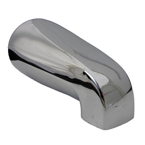 Lasco 08-1011 Bathtub Spout, Slip-Joint, Chrome Plated, For: 5/8 in OD Copper