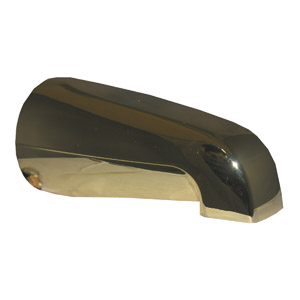 Lasco 08-1077 Bathtub Spout, Brass, For: 1/2 in Iron Pipe