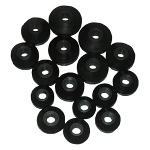 Lasco 02-1093 Faucet Seat Washer Assortment, Rubber, Black, For: LASCO Faucet Stem Repair