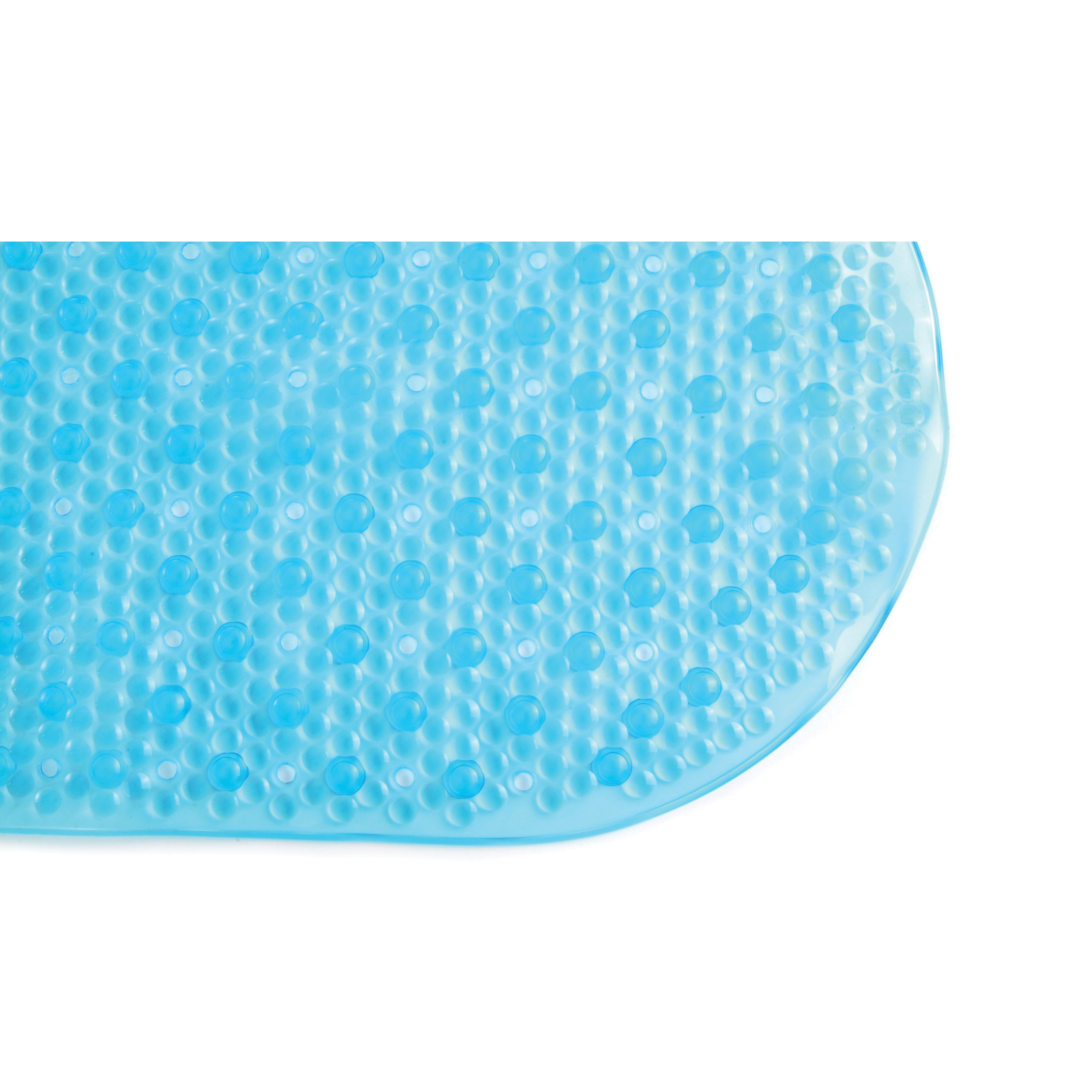 Con-Tact BMAT-C4J01-04 Bubble Bath Mat, 34-1/2 in L, 15 in W, Blue