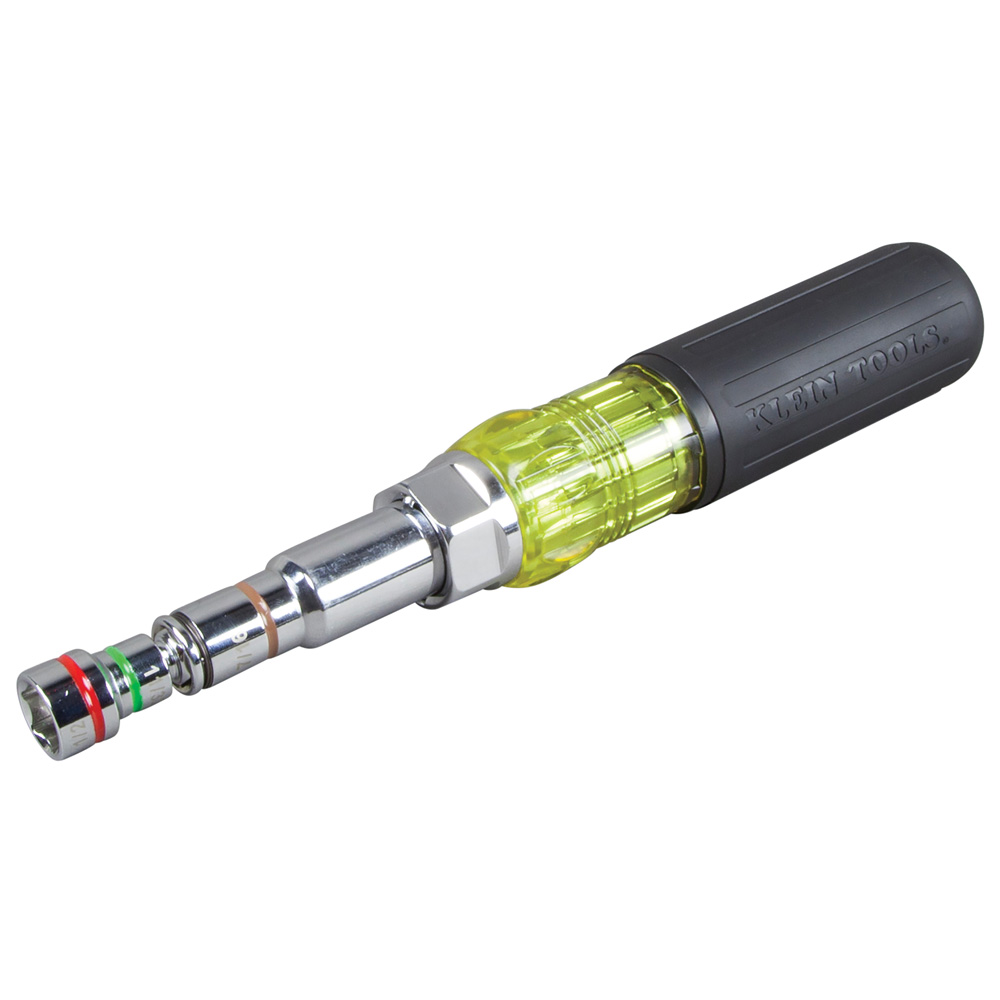 Klein Tools 32807MAG Nut Driver, 1/4, 5/16, 11/32, 3/8, 1/2, 7/16, 9/16 in Drive, 9.54 in OAL, Cushion-Grip Handle
