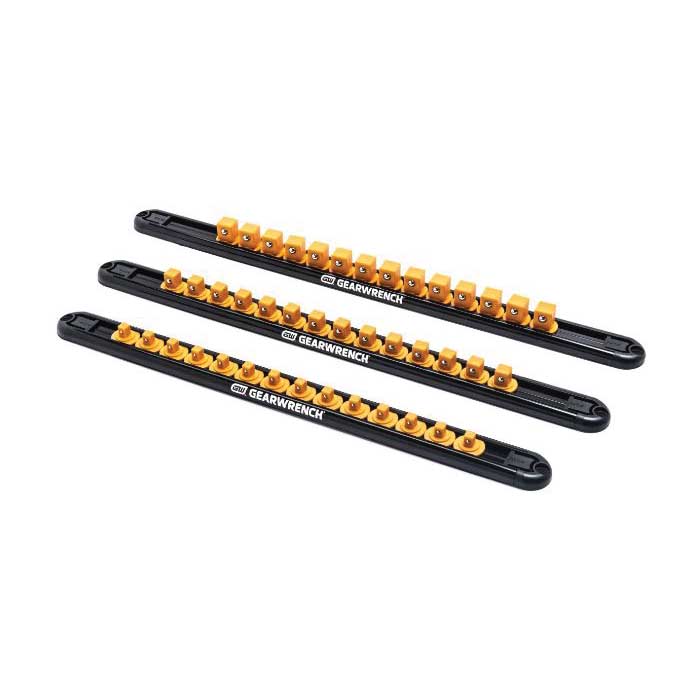 GearWrench 83127 Socket Rail, 14-Drive Clip, 15-1/2 in L, Aluminum - 2