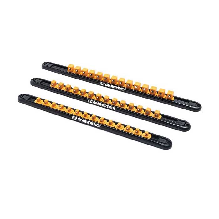 GearWrench 83128 Socket Rail, 14-Drive Clip, 30-1/2 in L, Aluminum - 2