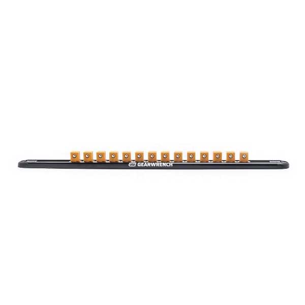 GearWrench 83128 Socket Rail, 14-Drive Clip, 30-1/2 in L, Aluminum - 5