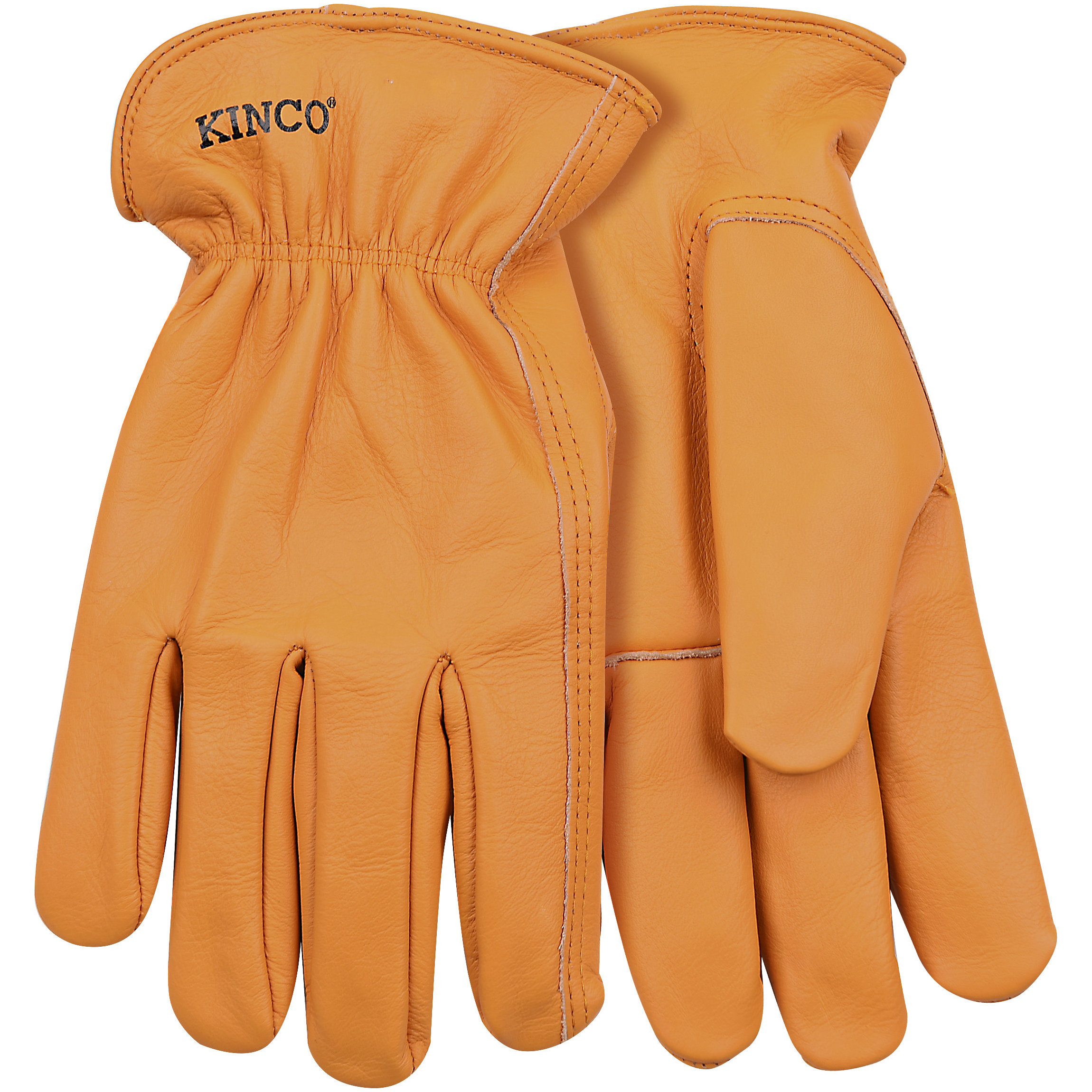 81-M Gloves, Men's, M, Keystone Thumb, Easy-On Cuff, Grain Buffalo Leather, Gold