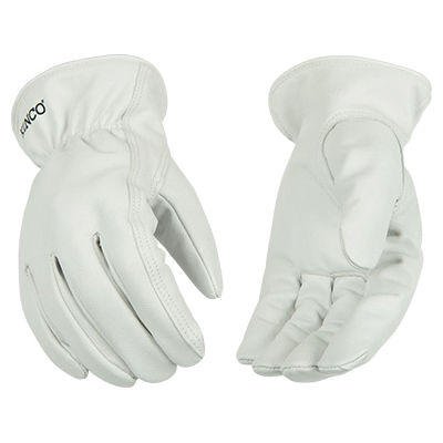 92-L Driver Gloves, Men's, L, Keystone Thumb, Easy-On Cuff, Grain Goatskin Leather, Pearl