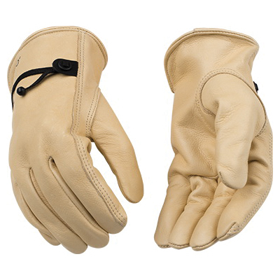 99-L Driver Gloves, Men's, L, Keystone Thumb, Ball and Tape Cuff, Cowhide Leather, Tan