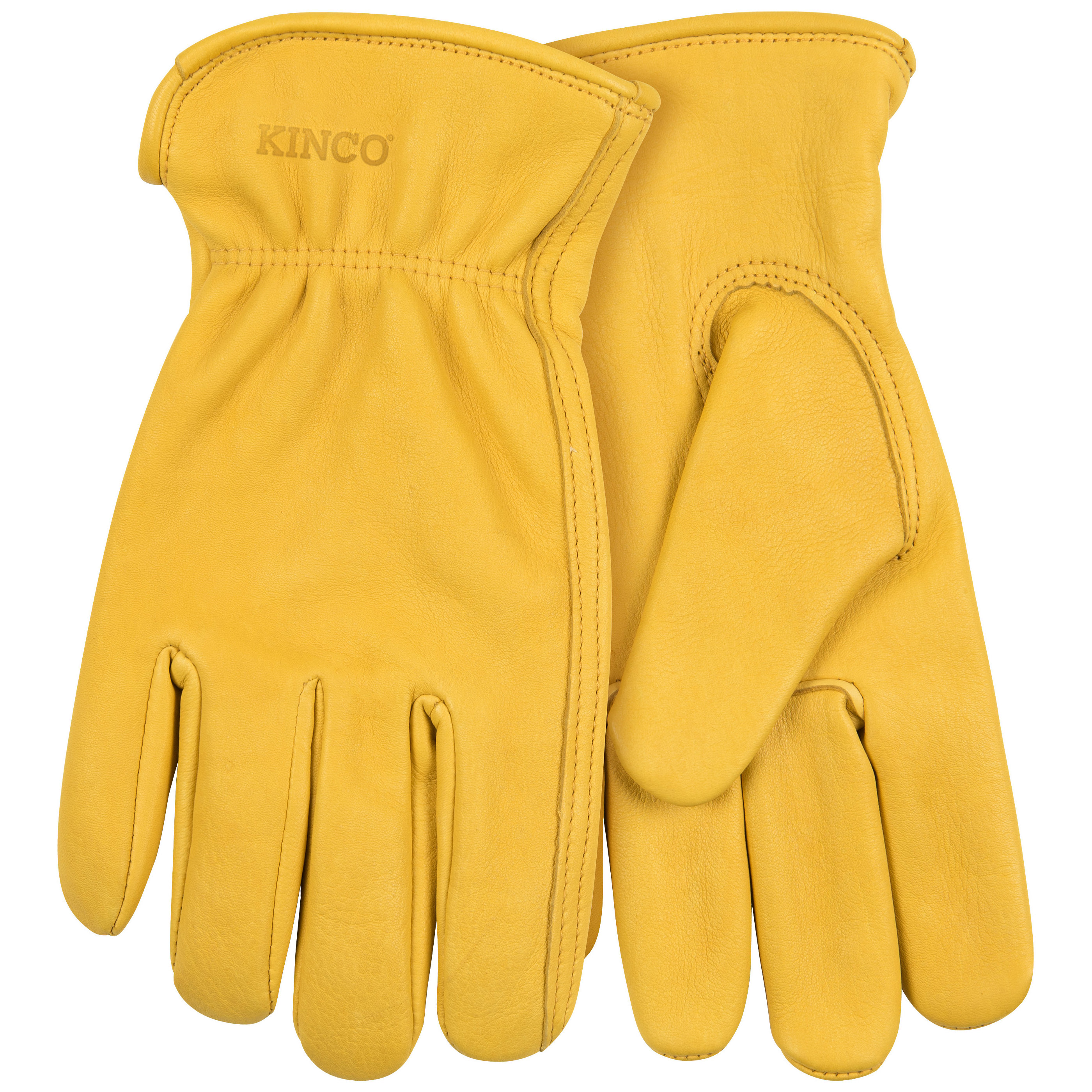 90-XL Driver Gloves, Men's, XL, Keystone Thumb, Easy-On Cuff, Unlined, Premium Grade Deerskin Leather, Gold