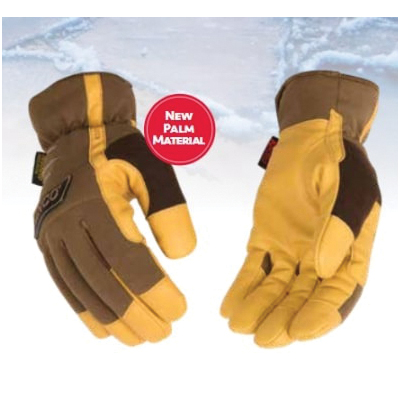 2014HK-L Driver Gloves, Men's, L, Easy-On, Shirred Elastic Wrist Cuff, TPR Back, Brown