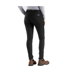 Carhartt 102734-457-8-R Jeans, 8, 30 to 31 in Waist, 30 in L Inseam, Sundried, Skinny, Slim Fit, Regular, Stretchable