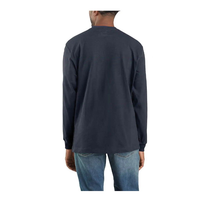 Carhartt K126-PRTREGMA T-Shirt, M, Regular, Cotton, Port, Crew Neck Collar, Long Sleeve, Original Fit - 2