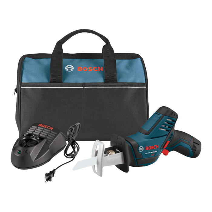 PS60-102 Reciprocating Saw Kit, Battery Included, 12 V, 2 Ah, 0.57 in L Stroke, 0 to 3000 spm