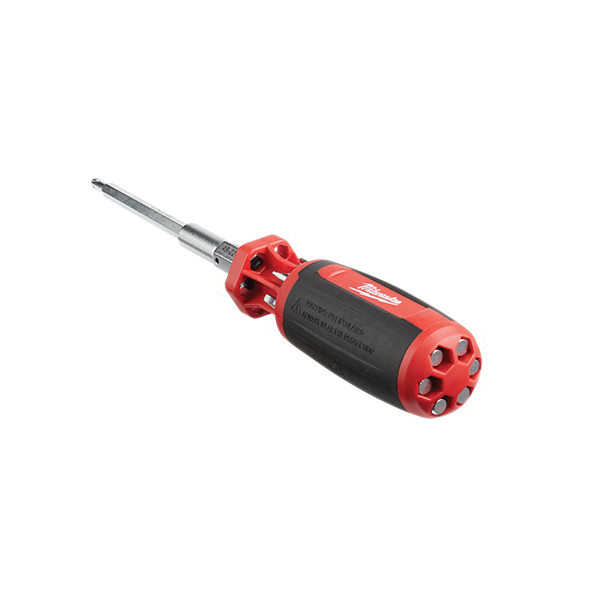 Milwaukee 48-22-2131 Multi-Bit Driver, 1/4 in Drive, ECX Drive, 9.06 in OAL, Plastic Handle, Barrel-Grip Handle