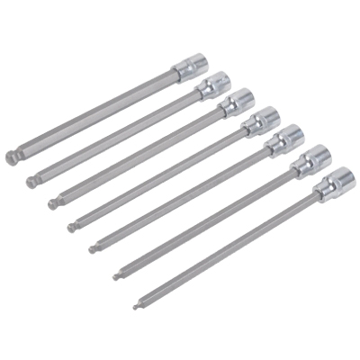 Master Mechanic 228036 Bit Socket Set, 13-Piece, Chrome Vanadium Steel, Specifications: Ball Head Design