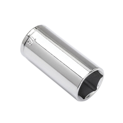Master Mechanic 198997 Drive Socket, 7/8 in Socket, 3/8 in Drive, 6-Point, Chrome Vanadium Steel