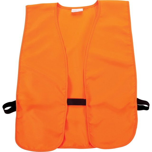 Allen 15752 Safety Vest, 38 to 48 in, Polyester, Blaze Orange, Hook-and-Loop