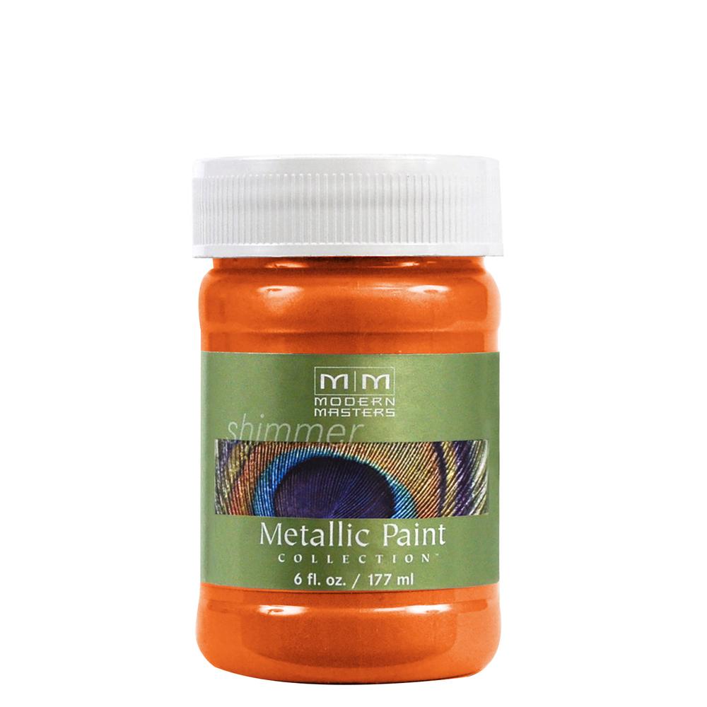Modern Masters ME702 Metallic Paint, Satin, Burnt Orange, 6 oz