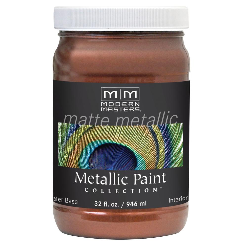 Modern Masters MM20532 Metallic Paint, Matte, Antique Copper, 32 oz