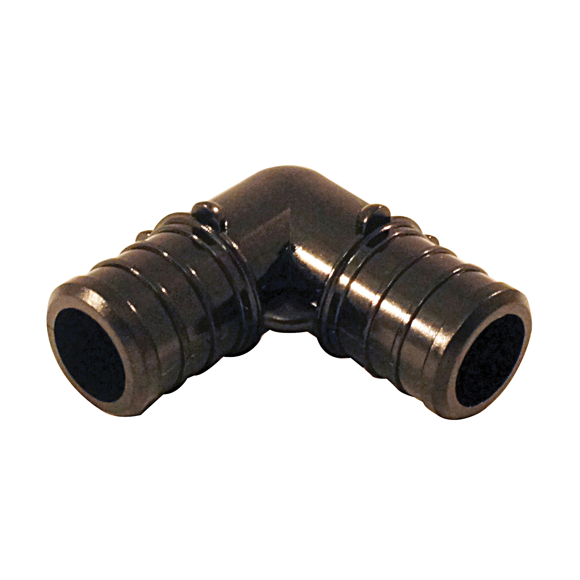 Valves ApolloPEX Series PXPAE345PK Pipe Elbow, 3/4 in, Barb, 90 deg Angle, Plastic, Black, 200 psi Pressure
