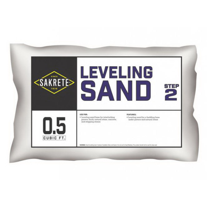 Sakrete 40100309 Leveling Sand, Granular Powder, Brown, 1/2 cu-ft Coverage Area, 50 lb, Bag