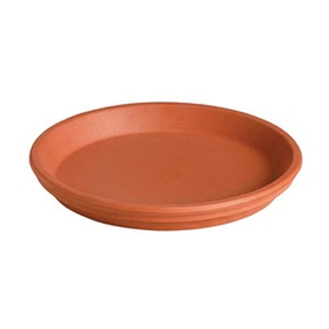 D03 8721MZ Plant Saucer, 8.31 in Dia, 8.31 in L, 8.31 in W, Round, Clay, Terracotta